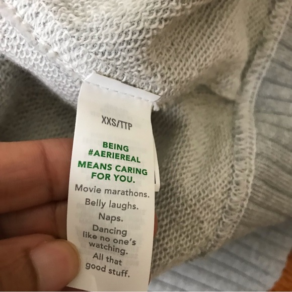 Aerie Gray Baseball Cardigan NWT - Picture 5 of 5